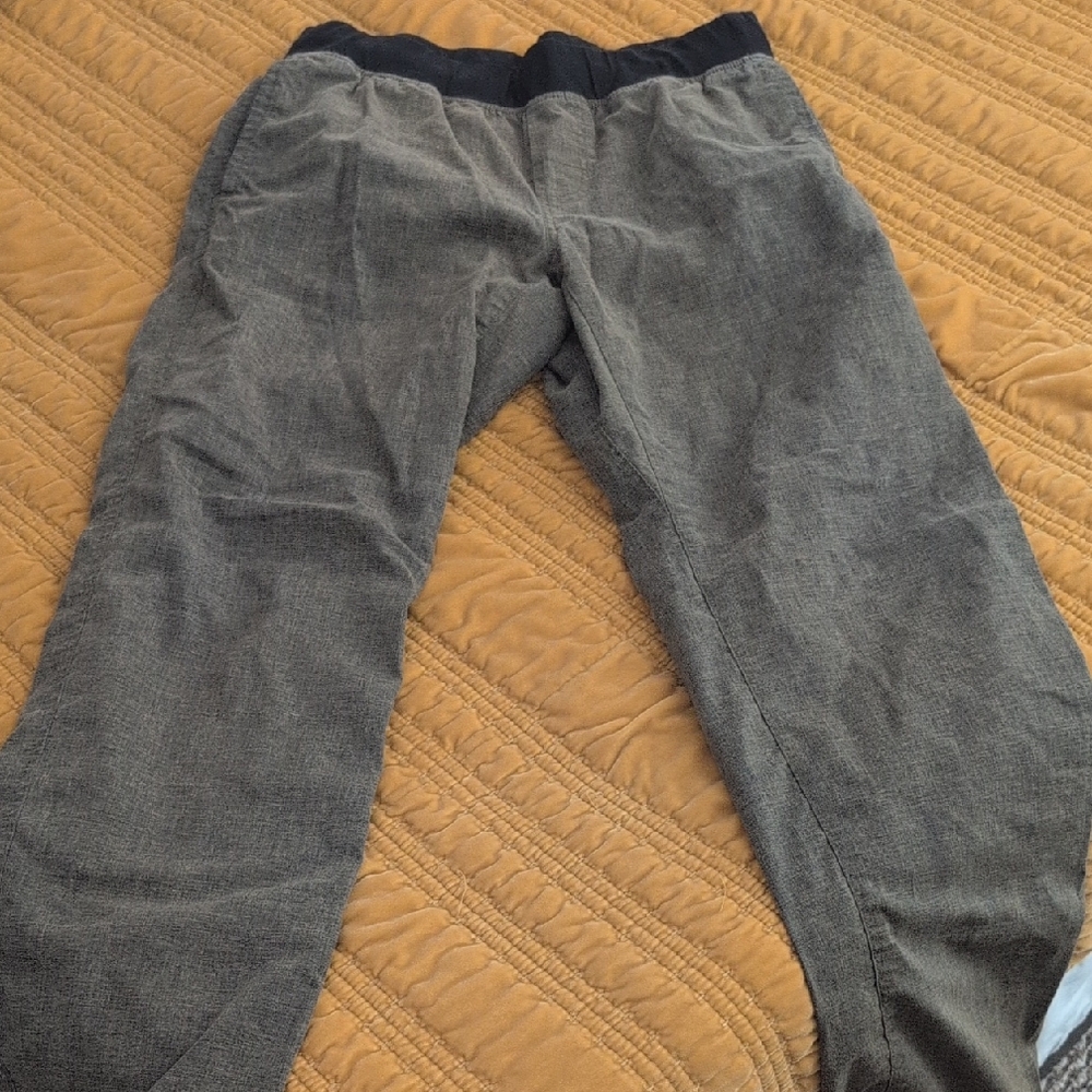 Prana Brown Vahaa Lounge Pants with Black Waistband